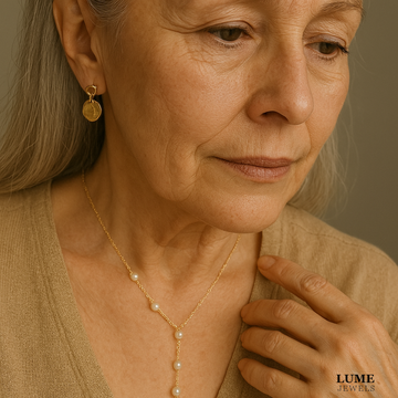 Vintage Pendant Pearls Necklace